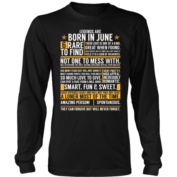 ***LIMITED EDITION****Born In June Shirts - Not Available In Stores