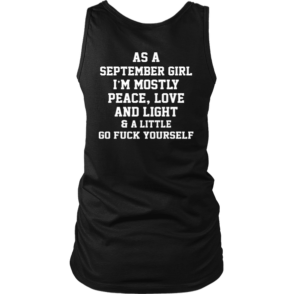 Limited Edition ***September Girl Peace Love*** Shirts & Hoodies