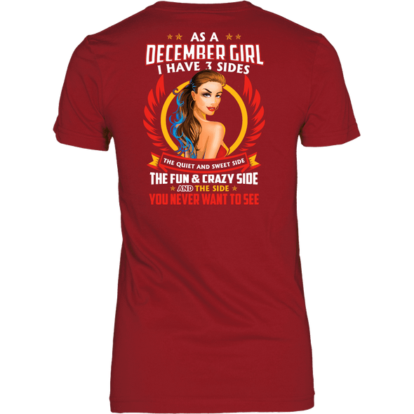 Limited Edition ***December Girl 3 - Sided*** Shirts & Hoodies