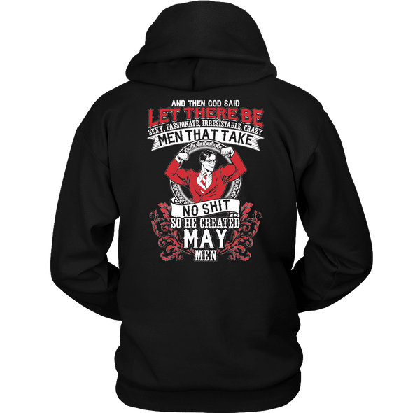 LIMITED EDITION **GOD CREATED MAY MEN** SHIRTS & HOODIES