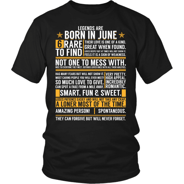 ***LIMITED EDITION****Born In June Shirts - Not Available In Stores