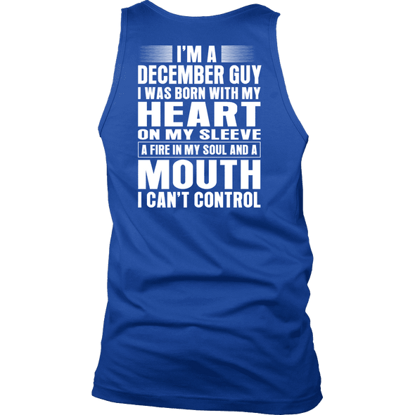 Limited Edition **December Guy Heart On Sleeve Back Print*** Shirts & Hoodies