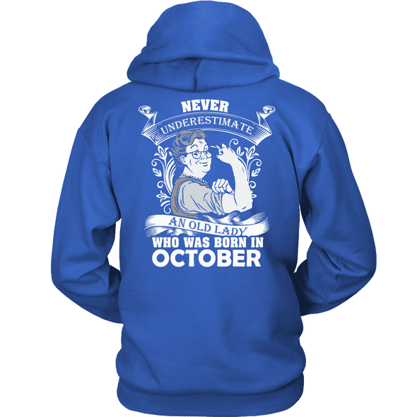 Limited Edition ***Old Lady Born In October*** Shirts & Hoodie