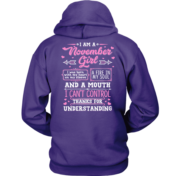 Limited Edition **November Girl With Heart On Sleeve*** Shirts & Hoodies