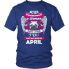 April Women Who Loves Pug Shirt, Hoodie & Tank