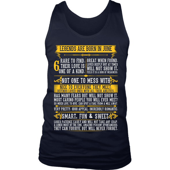 Legends Are Born In June shirt, Hoodie & Tank