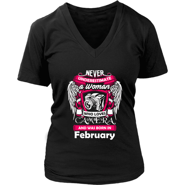 February Women Who Loves Camera Shirts, Hoodie & Tank