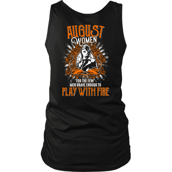 Limited Edition August Women Play With Fire Back Print Shirt