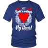 My Sons Wings Cover My Heart Shirts, Hoodie & Tank