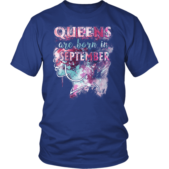 **Limited Edition** September Born Queen Front Print Shirt