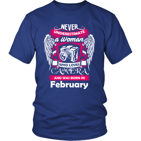 February Women Who Loves Camera Shirts, Hoodie & Tank