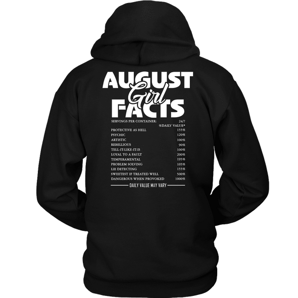 Limited Edition **August Girl Facts** Shirts & Hoodies
