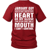 Limited Edition ***January Guy - Can't Control Mouth Back Print*** Shirts & Hoodies