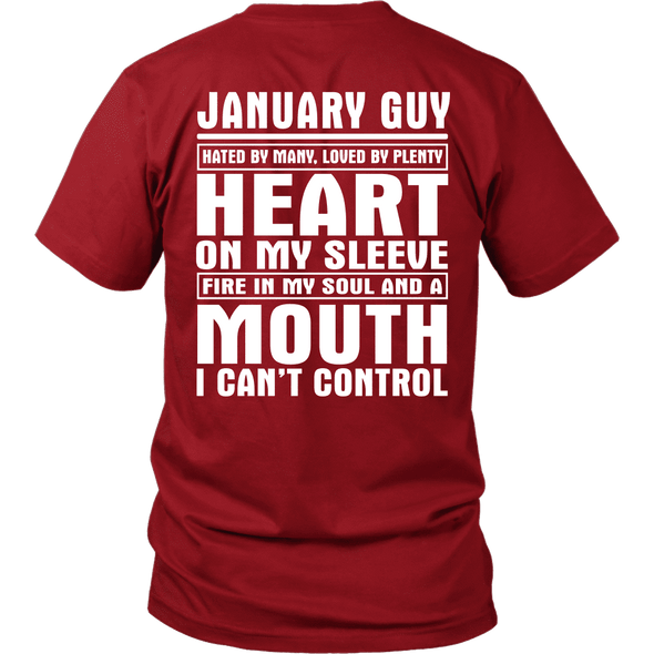 Limited Edition ***January Guy - Can't Control Mouth Back Print*** Shirts & Hoodies