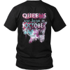 **Limited Edition** October Born Queen Back Print Shirt