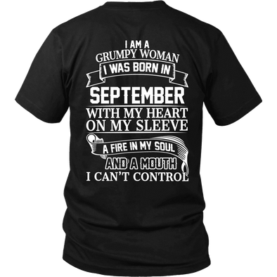 Limited Edition September Grumpy Women White Back Print