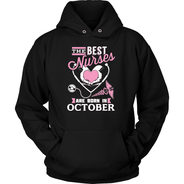 Best Nurses Are Born In October Women Shirts, Hoodie & Tank