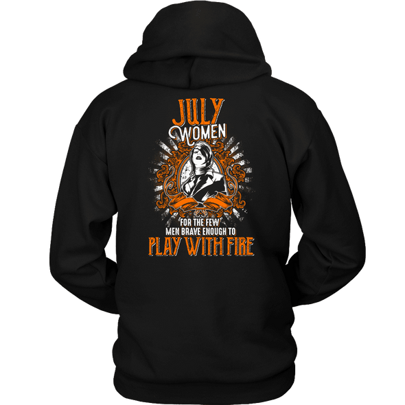 Limited Edition July Women Play With Fire Back Print Shirt