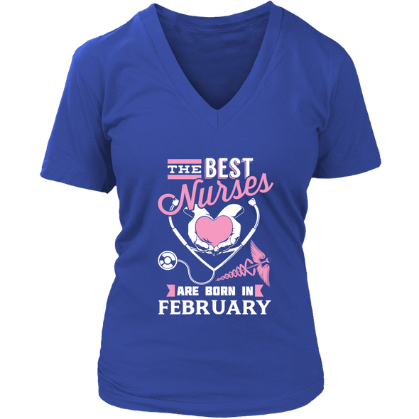 Best Nurses Are Born In February Women Shirts