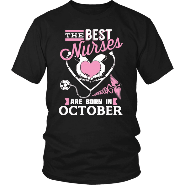 Best Nurses Are Born In October Women Shirts, Hoodie & Tank