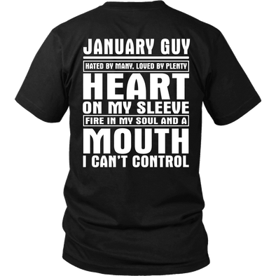 Limited Edition ***January Guy - Can't Control Mouth Back Print*** Shirts & Hoodies