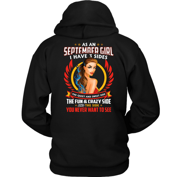 Limited Edition ***September Girl 3 - Sided*** Shirts & Hoodies
