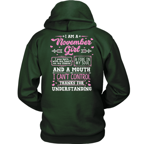 Limited Edition **November Girl With Heart On Sleeve*** Shirts & Hoodies