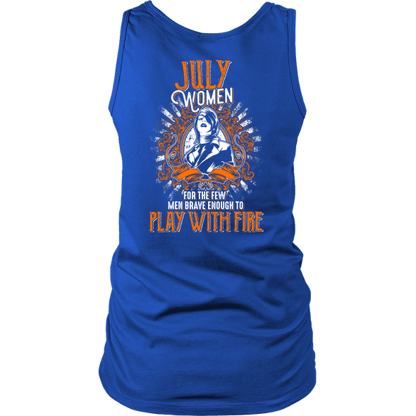 Limited Edition July Women Play With Fire Back Print Shirt