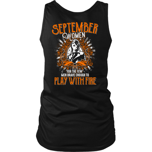 Limited Edition September Women Play With Fire Back Print Shirt