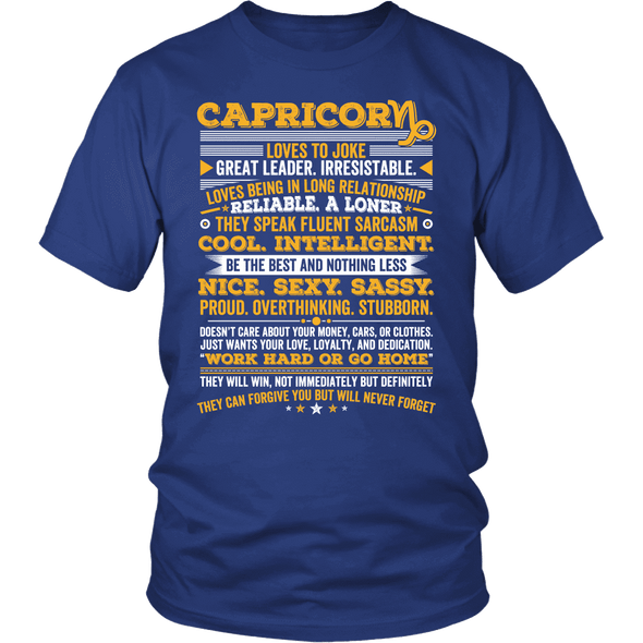 Capricorn Long Quote Shirt, Hoodie & Tank