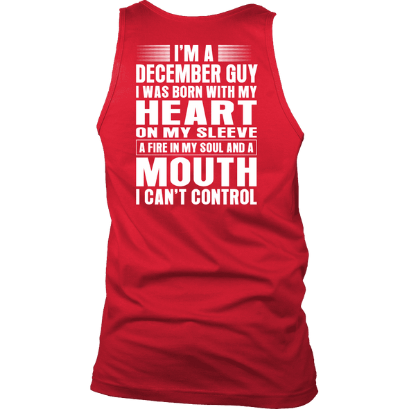 Limited Edition **December Guy Heart On Sleeve Back Print*** Shirts & Hoodies