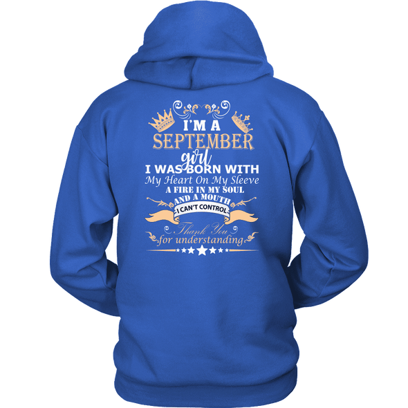 Save $10 Today (Offer Ends Soon) - September Born Girl Back Printed***Limited Edition*** Shirts