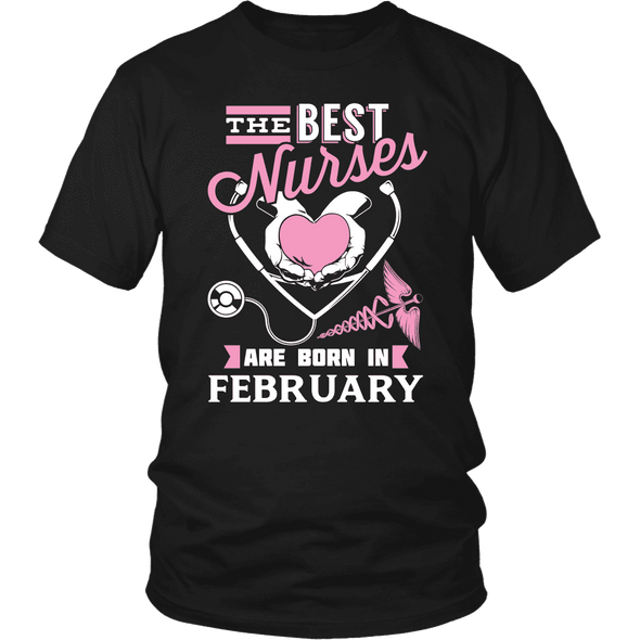 Best Nurses Are Born In February Women Shirts