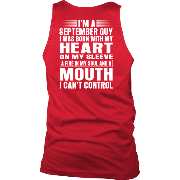 Limited Edition ***September Guy Heart On Sleeve Back Print*** Shirts