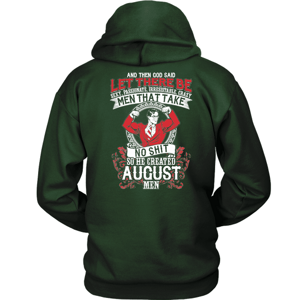 Limited Edition **God Created August Men** Shirts & Hoodies
