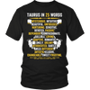 Describe Taurus In 25 Words Shirt, Taurus Shirt, Hoodie & Tank