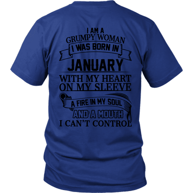 Limited Edition January Grumpy Women Black Back Print