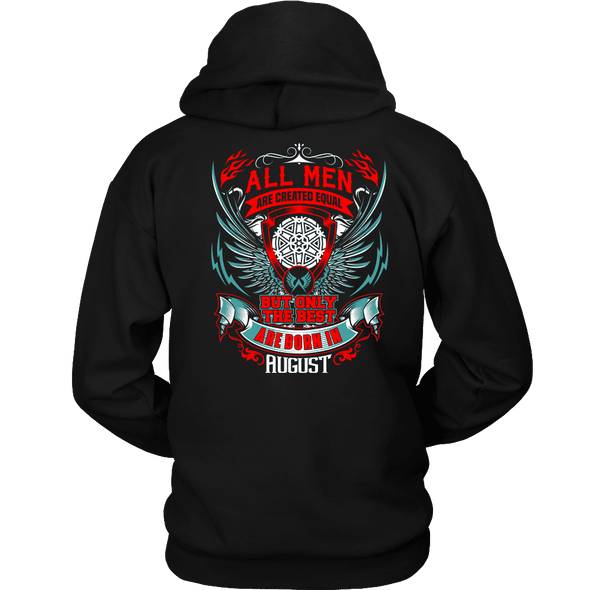 Best Men Are Born In August Back Print Shirt, Hoodie & Tank