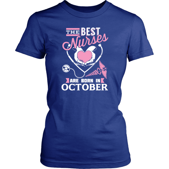 Best Nurses Are Born In October Women Shirts, Hoodie & Tank