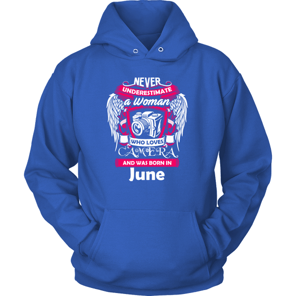 June Women Who Loves Camera Shirts, Hoodie & Tank