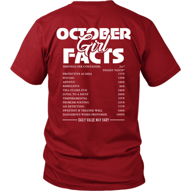 Limited Edition **October Girl Facts** Shirts & Hoodies