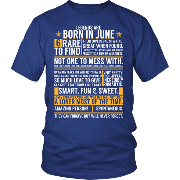 ***LIMITED EDITION****Born In June Shirts - Not Available In Stores