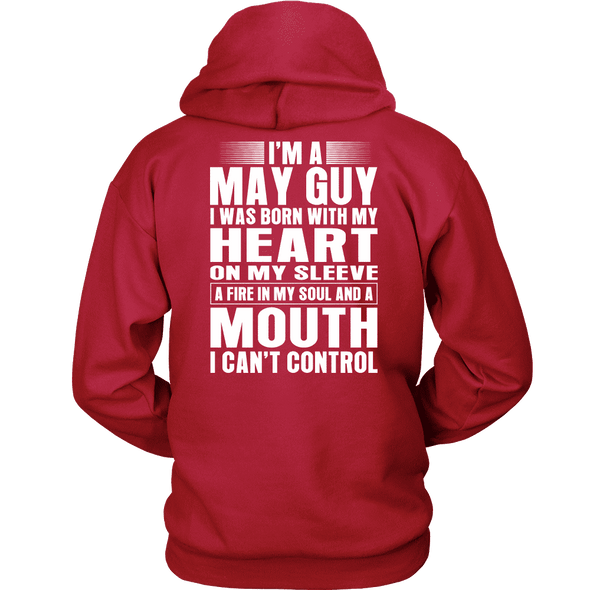 Limited Edition **May Guy Heart On Sleeve Back Print*** Shirts & Hoodies
