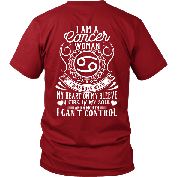 I Am A Cancer Women***Limited Edition Back Printed Shirts***