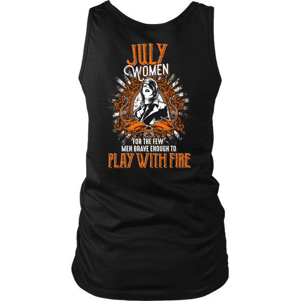 Limited Edition July Women Play With Fire Back Print Shirt