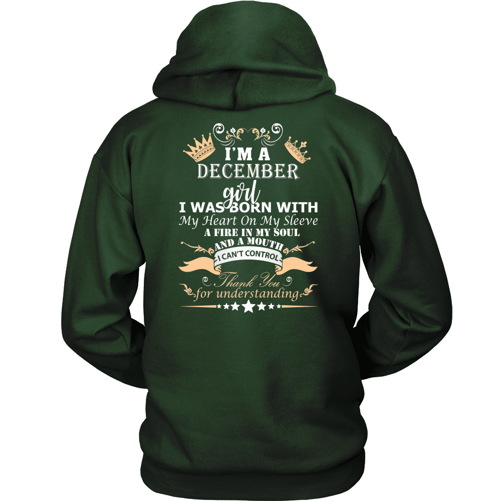 December girl hoodie top