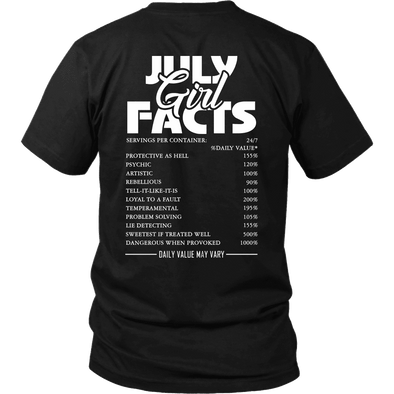 Limited Edition ***July Girl Facts*** Shirts & Hoodies