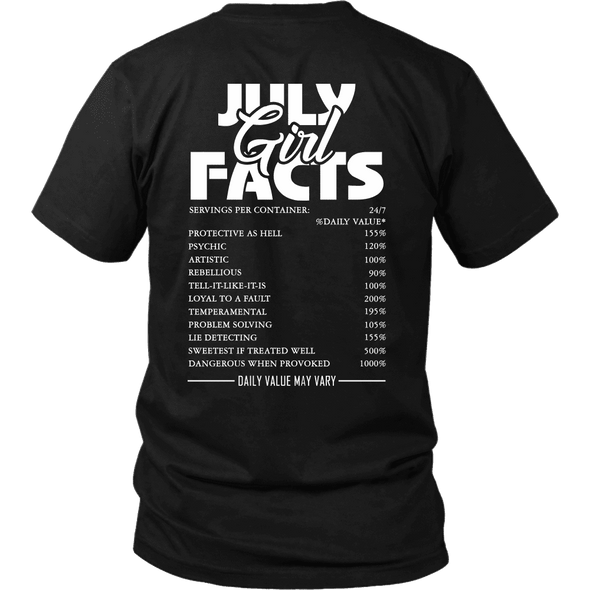 Limited Edition ***July Girl Facts*** Shirts & Hoodies