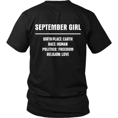 Limited Edition ***September Girl Birth Place*** Shirts & Hoodies