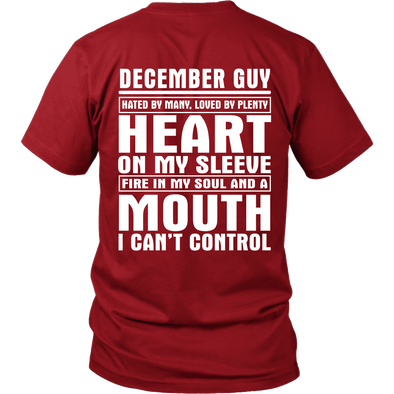 Limited Edition ***December Guy - Can't Control Mouth Back Print*** Shirts & Hoodies